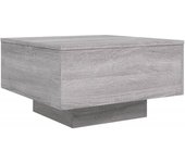 vidaXL Mesa de centro madera de ingeniería 55x55x31 cm Blanco, Negro, Roble Sonoma Mesita de Salón o Comedor o Auxiliar Mesa de Café Meuble Salón