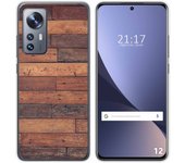 Funda Silicona para Xiaomi 12 / 12X 5G diseño Madera 03 Dibujos