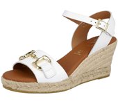 Cuñas de Esparto Oh! My Sandals Md5744 para mujer en color blanco