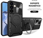 Magsafe Magnetic Camera protection case for Samsung Galaxy S24 S23 S21 Ultra Plus S23FE S21FE Armor Hybrid Metal Ring Back Cover