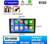 7"/9"/10"Android 13 2 Din Car Radio Car Screen android auto Carplay 64G GPS Car Audio WIFI BT IPS Automotive Multimedia Player