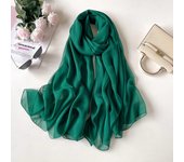 Solid Color Transparent Chiffon Silk Scarf Summer Beach Towel Sunscreen Shawl Muslim Long Shawl Islamic Turban Bandanna Hijab