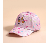 Outdoor Baseball Caps Kids Children's Love Unicorn Pattern Students Hat Girls Sunshade Baseball Cap For Kid Girl 4-12 Years