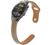 Correa de Piel para Huawei Watch GT 5 - 46mm / GT 5 - 46mm / GT 4 - 46mm / Amazfit GTR 4 / Bip 5 / Garmin Vivoactive 4, Modelo Cuero Slim Ancho 22mm