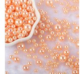 10g Random Mix 3-10mm No Hole ABS Imitation Pearl Bead For Vase Filler Makeup Brush For DIY  Jewelry Making  Decor  F0912