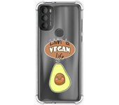 Funda Silicona Antigolpes para Motorola Moto G71 5G diseño Vegan Life Dibujos