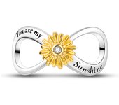 925 Sterling Silver Exquisite Butterfly Sunflower Feather Star Moon Eternal Infinity Charm Bead Fit Pandach Bracelet DIY Jewelry