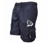 Mens Elastic Waist Cargo Work Pants Long Shorts Outdoor Bottoms Half Trousers