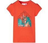 Camiseta Infantil Naranja Dark 128