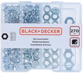 Surtido de tuercas 270 piezas black+decker