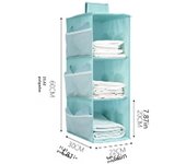 Organizador De Ropa Colgante Lavable Multi-capas Para Sótano Calcetines Y Bragas Bolsa De Almacenamiento De Armario No Tejida