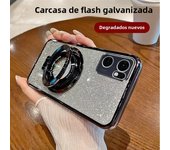Gradient Glitter CD Ring Phone Case for OPPO Reno 11 10 8 7 6 5 4 Lite 2F 2Z 4Z 5Z 6Z 7Z 8Z 8T 5G FIND X3 X5 Lite X6 Pro Cover