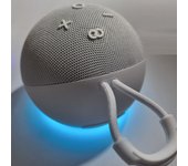 Altavoz Bluetooth con LED RGB, Diseño de tela de alta calidad resistente al agua. Sonido de 360 °. Batería de 10,000 mAh y Sonido de 10W - Conexión Inalámbrica, Control por Voz y Uso para Móviles, PC y Exteriores. Lukkalia - Kids and Us. LKKEcho