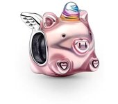 NEW Europeans Pink Original Charms Love Potion Murano Glass Heart Dangle Bead Fit 925 Sterling Silver Bracelet DIY Women Jewelry
