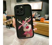 Christmas Santa Reindeer Phone Case For iPhone 13 Case iPhone 15 14 13 12 11 16 Pro Max X XR XS SE2 8 7 Plus Silicone Back Cover