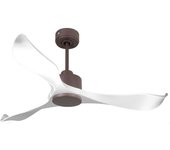 Ventilador de techo Reversible Termostato Wifi Motor DC Techos Inclinados Mando a Distancia Adaptador 2/3 Aspas Hypersilence Memoria