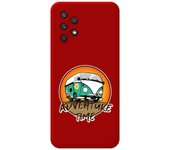 Tumundosmartphone Funda Silicona Líquida Roja para Samsung Galaxy A32 4G diseño Adventure Time Dibujos