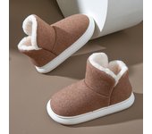 Zapatos de invierno de algodón para el hogar para mujer, botas de algodón antideslizantes con suela gruesa para oficina, calentadores de pies para parejas, botas de algodón para el hogar para hombre, invierno