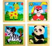 Rompecabezas Educativo para Niños y Bebés|Puzzle de Madera con Forma de Animales de Granja|Juego de Mesa Infantil para Desarrollar la Memoria y la Inteligencia|Regalo Original con Forma de Conejo. essential by natural bio pharma