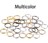 50-200pcs/lot 4 6 8 10 12 mm Open Jump Rings Double Loops Gold Color Split Rings Connectors For Jewelry Making Supplies DiY