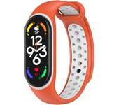 Strap For Xiaomi Mi Band 7 4 3 6 nfc Silicone Wristband Bracelet Replacement For Xiaomi Band 8 7 3 5 6 nfc two-Color TPU Strap