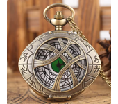 Creative Vintage Hollow Eye Pendant Quartz Watch Souvenir Sweater Chain Pocket Watch With Personality Gift