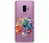 Funda original compatible con Samsung Galaxy S9 Plus - JL Multipersonaje Colores Claros