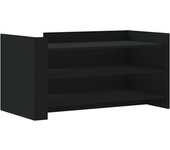 vidaXL Mesa de centro madera de ingeniería 100x50x50 cm Blanco, Negro, Roble Sonoma Mesita de Salón o Comedor o Auxiliar Mesa de Café Meuble Salón