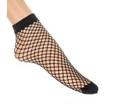 Jolie Folie-Pack-2 Calcetines cortos de rejilla grande resistentes 0508-CITY para Mujer