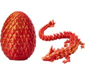 Full Articulated Dragon 8.7 Inch Articulated Dragon with A Egg 3D Printed Gem Dragon Toy Decompression Creative Toys