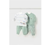 Moda infantil niño MAYORAL 1.612 063 CONJUNTO PUNTO 4 PIEZAS LARGO JADE 35508 25V