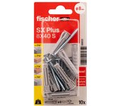 BLISTER TACO+TORNILLO SX Ø8x40mm SK NV 10 unid. 90894 FISCHER