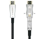 Cable HDMI 2.0 AOC 4K Desmontable Aisens A148-0511/ HDMI Macho / D Macho - HDMI Macho/ 20m/ Negro