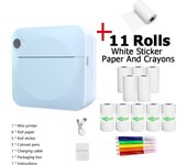Mini impresora portátil para teléfono móvil IOS y Android, impresión sin dint, BT, Photo Térmica, Gift, Notas de estudio,