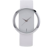 Nuevo reloj para mujer con diseño abierto, correa de cuero, movimiento de cuarzo, un reloj con un estilo único para la mujer