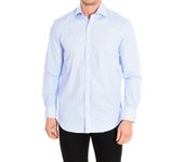 Café Coton-Camisa manga larga cuello solapa cierre a botones ALCAZAR3 para Hombre