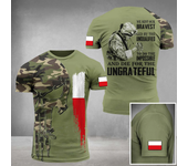 Men's T-Shirt Summer Short Sleeve 3D Printed Poland Soldier Veteran Harajuku Loose Top T-Shirt Men's Oversized Clothing 6XL