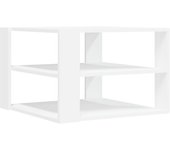 vidaXL Mesa de centro madera de ingeniería 59,5x59,5x40 cm Roble ahumado, Gris sonoma, Marrón roble Mesita de Salón o Comedor o Auxiliar Mesa de Café Meuble Salón