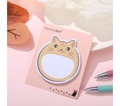 5 Piece Cartoon Adhesive Cute Cat Notes Notepad Memo Pad Stationery Sticker Decoration