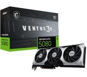 Tartjeta Gráfica MSI GeForce RTX 5080 16G VENTUS 3X OC PLUS GDDR7 IA DLSS4