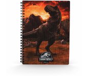 SD Toys - Libreta Efecto 3D Jurassic World Into The Wild - Tamaño A5