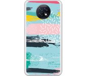 Funda compatible con Xiaomi Redmi Note 9T 5G - Be Unique Funda Gel colores geométricos