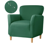 Stretch Spandex Tub Chair Cover Water Repellent Elastic Club Sofa Covers Solid Color Relax Single Armchair Slipcover Bar Counter