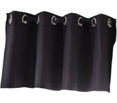 6 Colors and 2 Sizes Available, Blackout Ring Top Half Curtain Window Tiers Valance Sheer Voile Cafe Kitchen