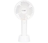 Gsc Evolution Mini Ventilador de Mano Balu USB Recargable Blanco - Solución Portátil y Eficaz
