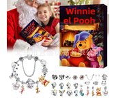 Disney Stitch Mickey Christmas Advent Calendar Blind Box 24 Days Xmas Countdown Calendar DIY Jewelry Bracelet Making Kit Gift