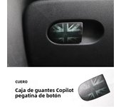 1PC Car Glove Box Handle Decorative Storage Box leather Sticker For MINI COOPER S For F55 F56 F57 F54 F60 Car Interior Stickers