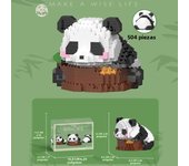 Mini Cute Creative Panda Micro Building Blocks 3D Diamond Model Animals Bricks DIY City Construction Toys for Children Kids Gift