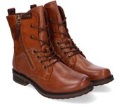 Davinia Shoes Botas de Mujer Comodas y Elegantes Estilo Casual y Diseño Elegante, Cierre de Cordones y Cremallera Lateral Shoes&Blues.es F6292-Camel