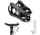 Vástago de bicicleta de 31,8 mm x 50 mm, aleación de aluminio, extensor de manillar de bicicleta de montaña, elevador de vástago de manillar corto para la mayoría de bicicletas MTB, bicicleta de montaña, BMX